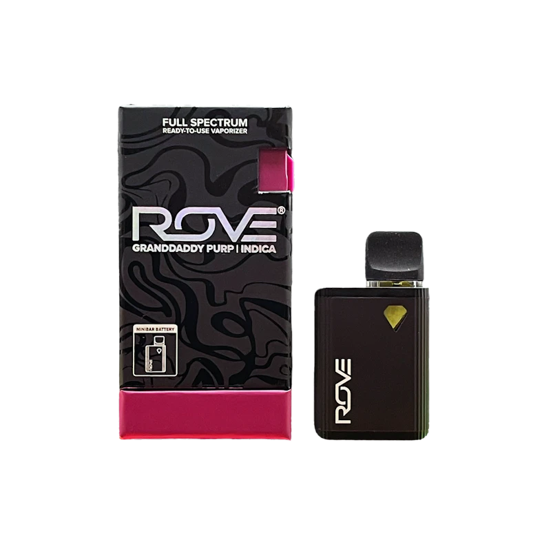 Rove Granddaddy Purp · Melted Diamond Live Resin Mini Bar Vape 0.5g (All-In-One), All-In-One