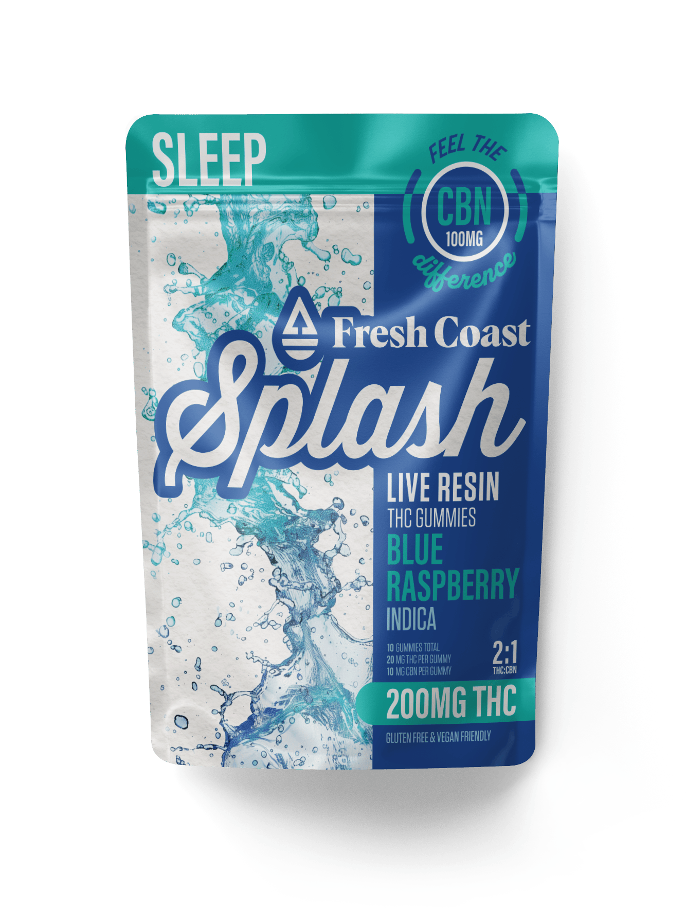 Raspberry Splash Live Resin Gummies