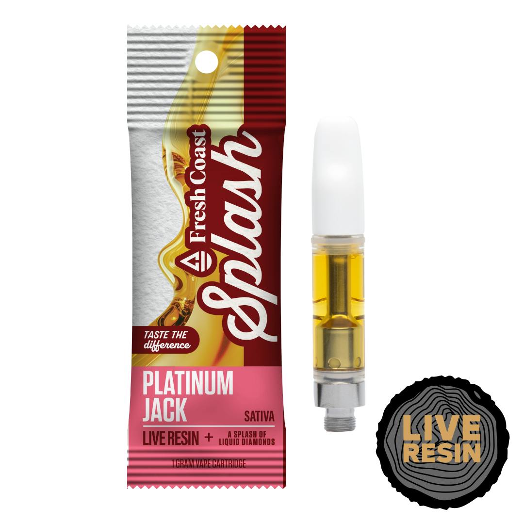 Splash | Platinum Jack | Live Resin Cartridge | 1g by Fresh Coast