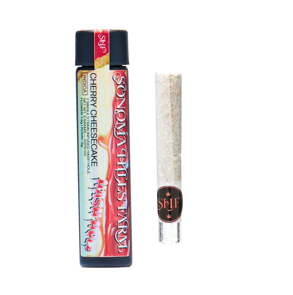 Cherry Cheesecake - 2g Hash Hole Pre-Roll - Sonoma Hills Farm