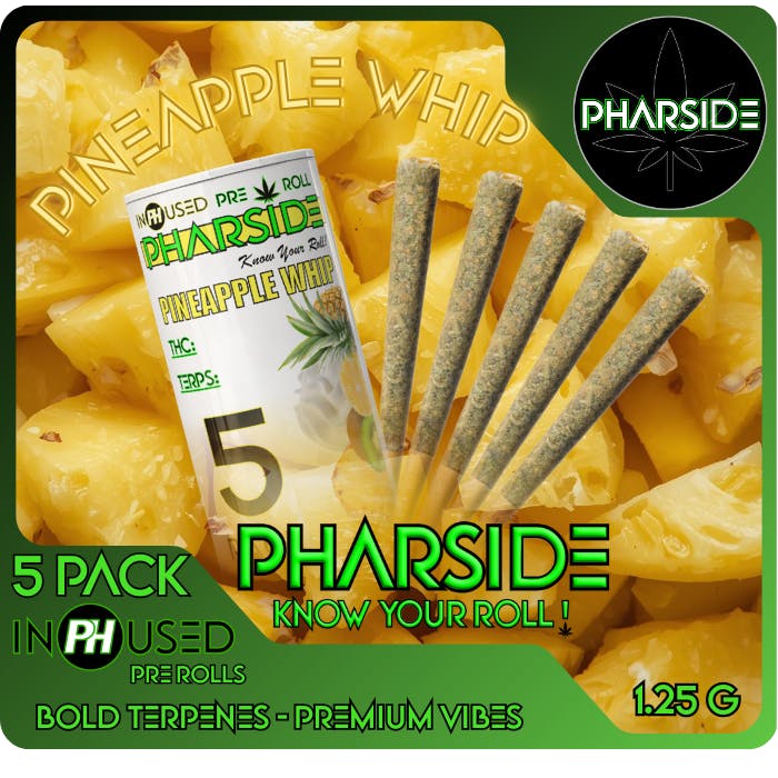 Pharside - Infused Pre-Roll 5 Pack- Pineapple Whip 6.25g
