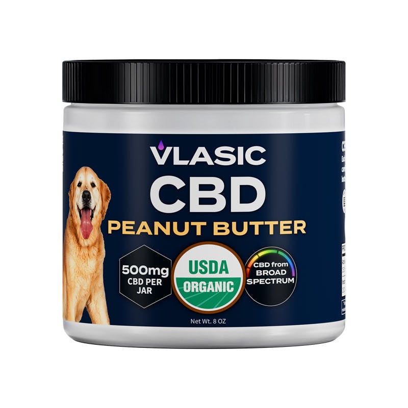 USDA Organic CBD Pet Peanut Butter by Vlasic