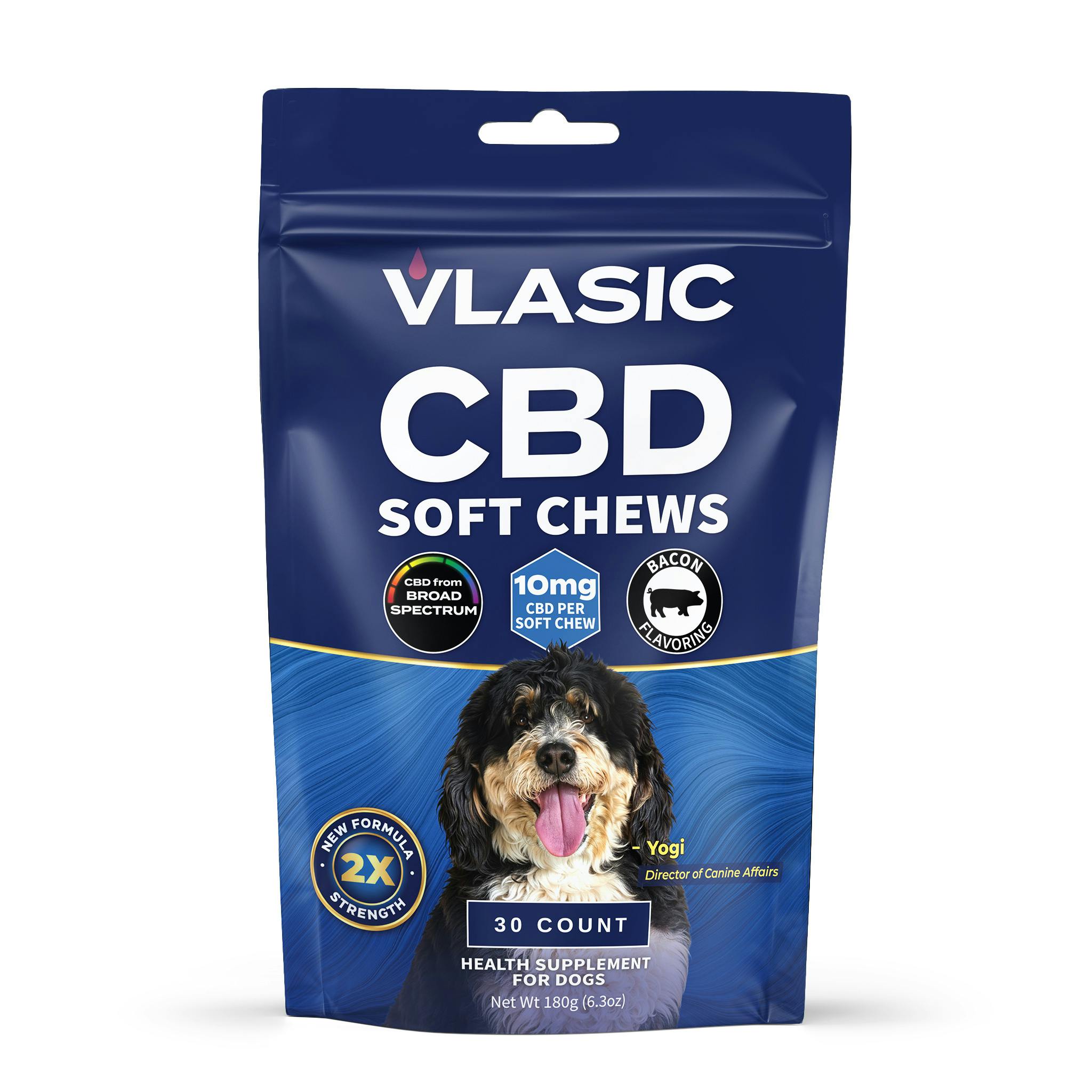 Broad Spectrum CBD Dog Chews (Bacon Flavor)
