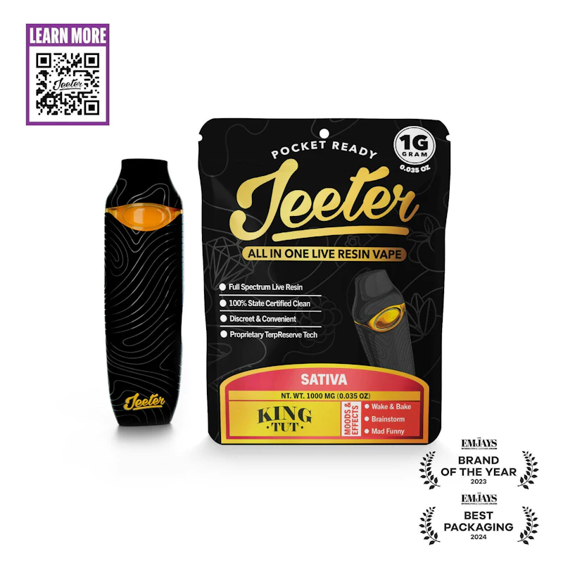 Jeeter King Tut · Live Resin Disposable · 1g, Disposables