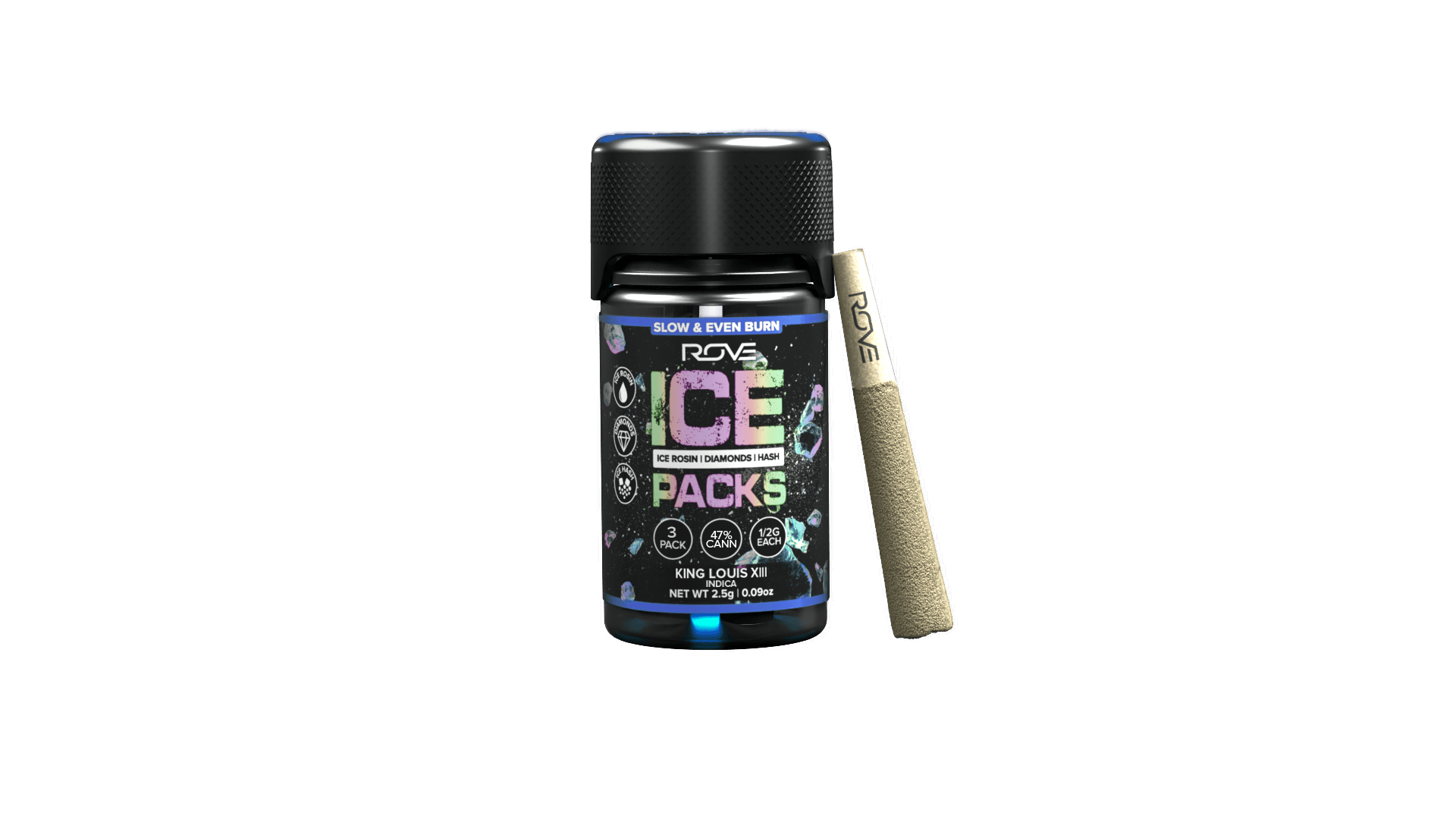 King Louis XIII | Infused Ice Packs (Rosin, Hash, and Diamonds) | 3x 0.5g
