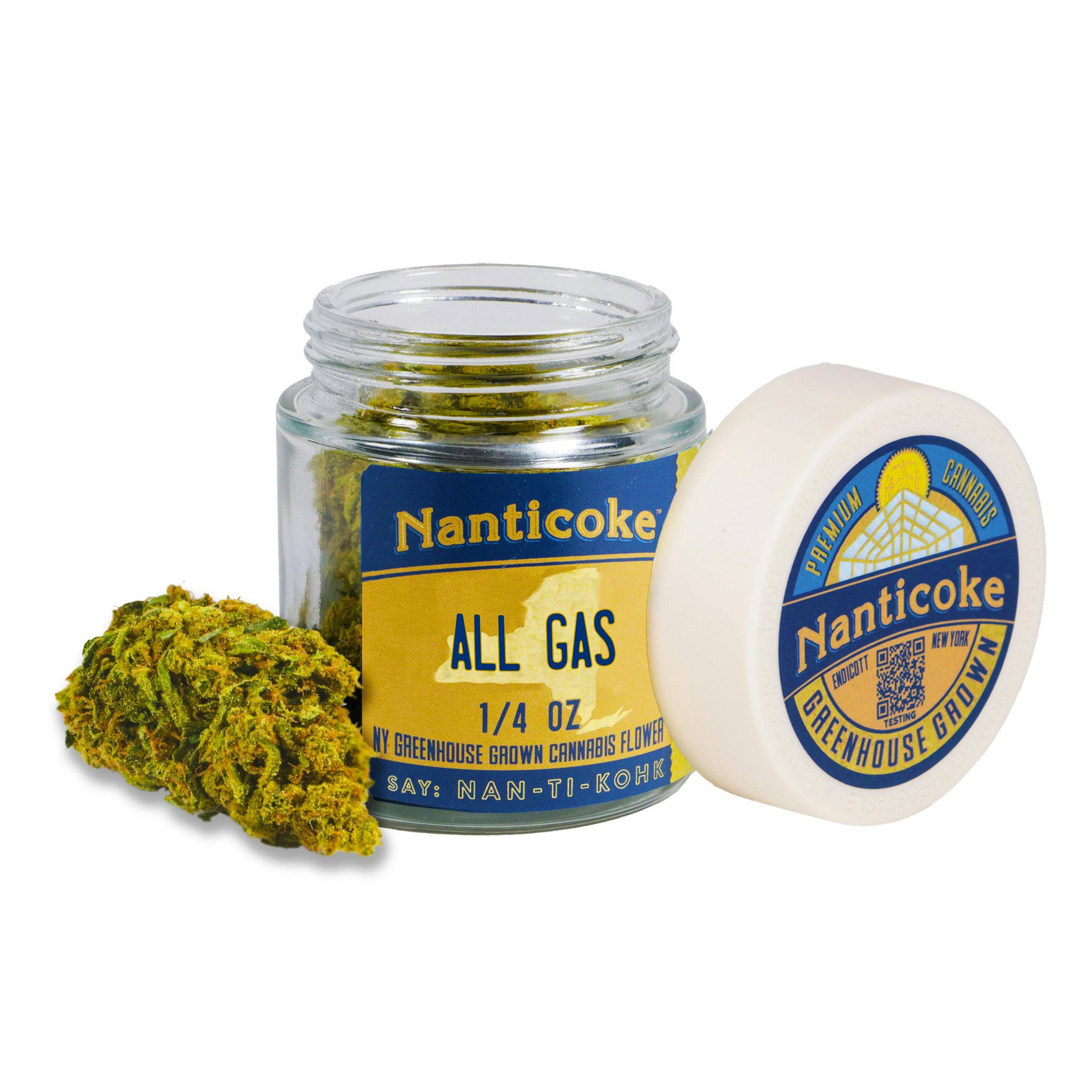 All Gas 1/4 oz. Glass Jar by Nanticoke
