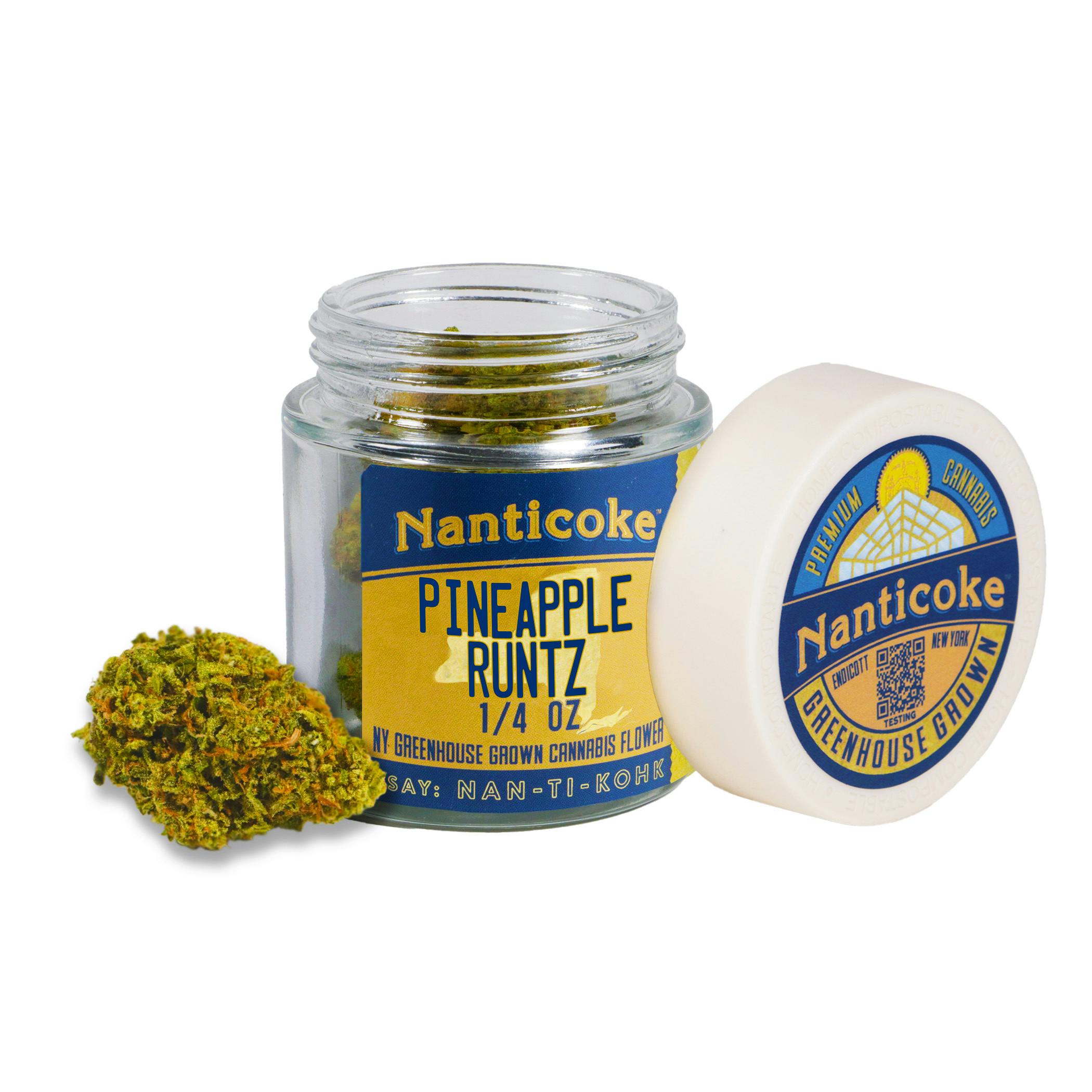 Pineapple Runtz 1/4oz. Glass Jar by Nanticoke