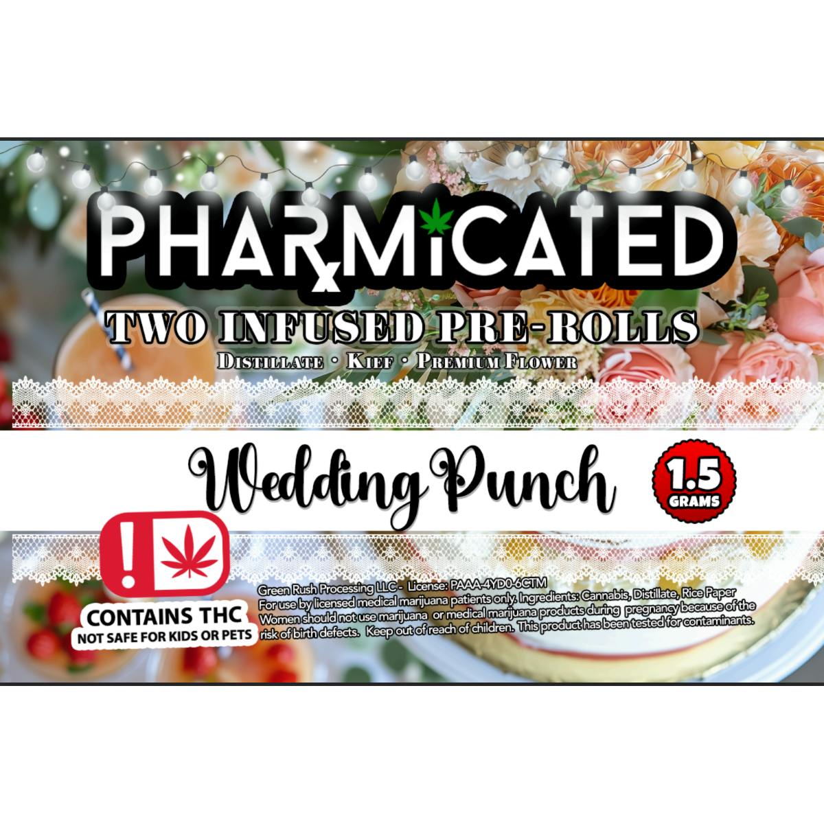INFUSED - PhD 1.5g Pre-Roll (2PK) - Wedding Punch (H)