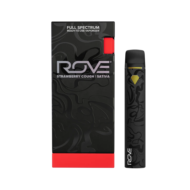 Rove Strawberry Cough · Melted Diamond Live Resin Vaporizer .85g (Ready-to-Use), Disposables