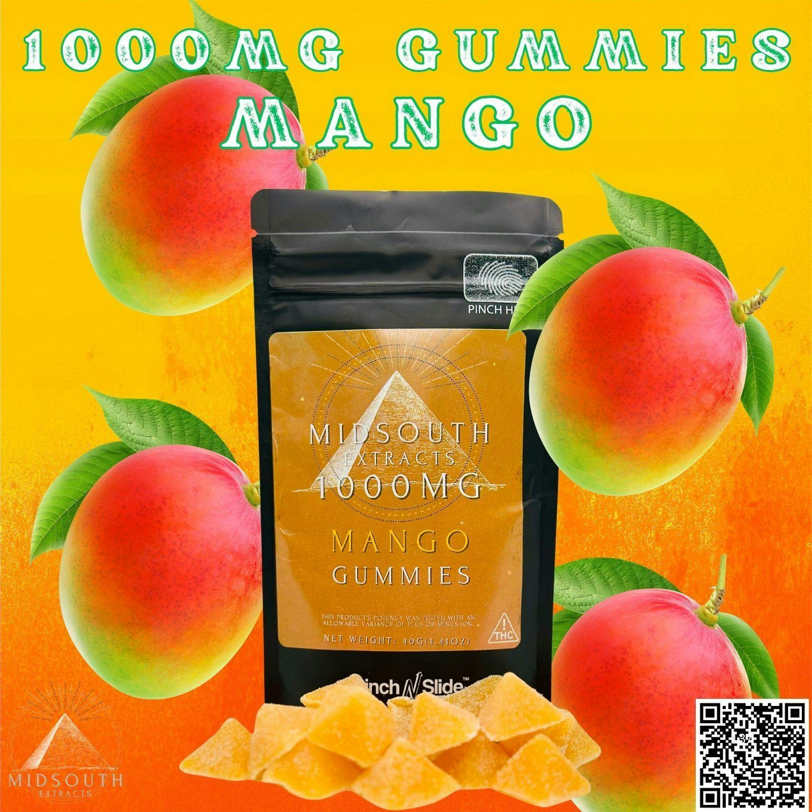 Gummies - 1000mg - Mango by MidSouth Extracts