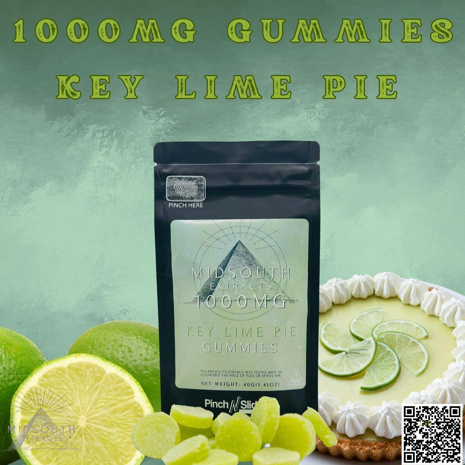 Gummies - 1000mg - Key Lime Pie by MidSouth Extracts