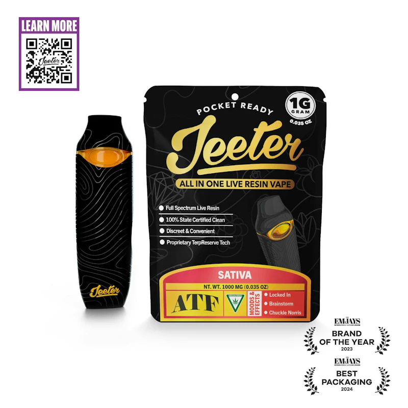 Jeeter ATF · Live Resin Disposable · 1g, Disposables