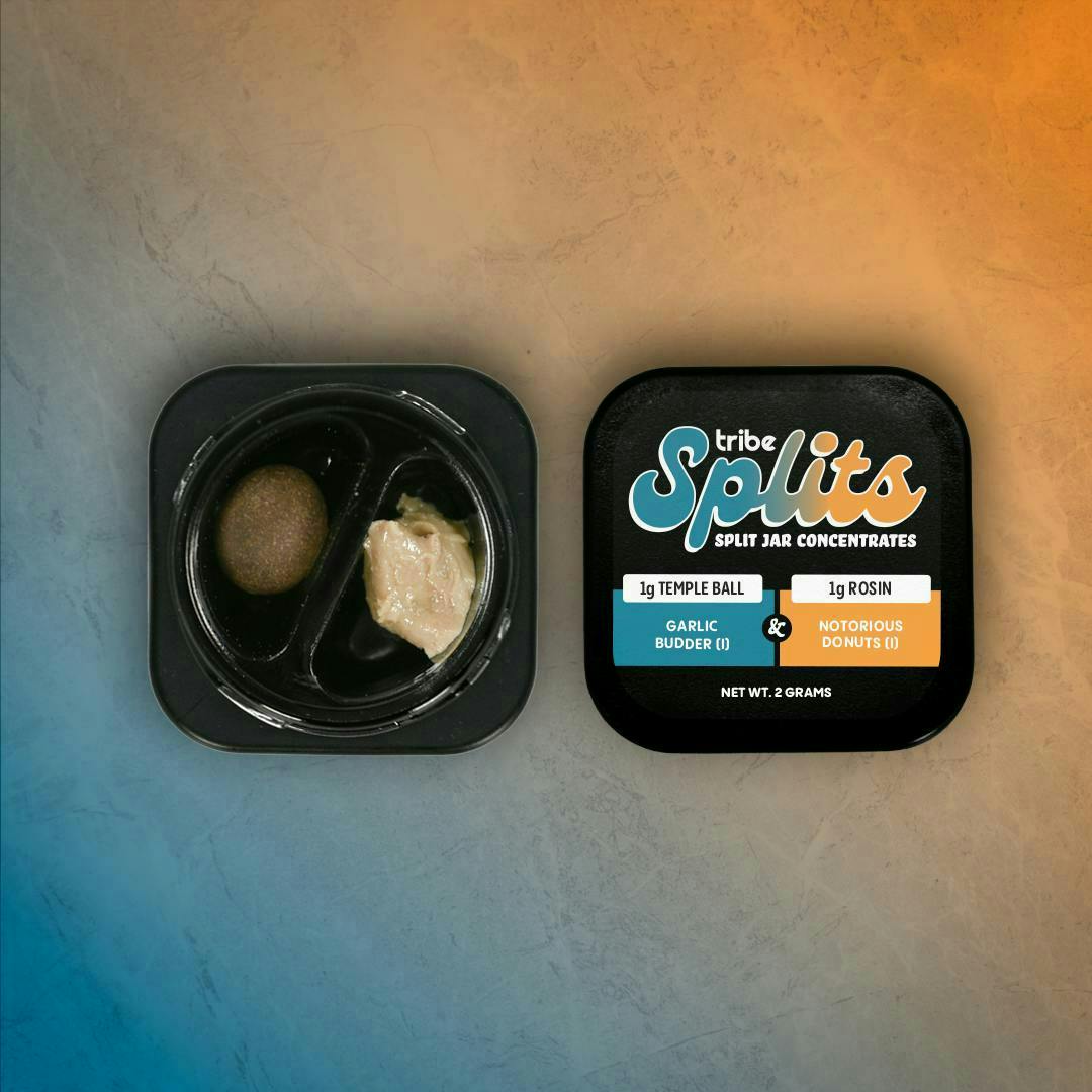 Notorious Donuts + Garlic Budder | 1g Rosin + 1g Temple Ball | Splits