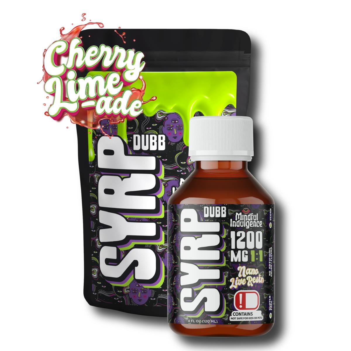 Mindful Indulgence - DUBBS 1:1 Terp Syrp - Cherry Limeade - 1200mg - Tribe