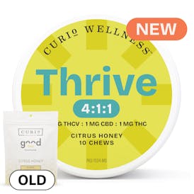 Thrive 4:1:1 THCV Chews (Formerly Good Day THCV Chews)
