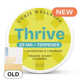 Thrive Orange Spark Chew [25mg/10ct] Formerly Orange Terpene Infused Chews