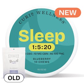 Sleep 1:5:20 EX Strength Blueberry Chews (Formerly Good Night)