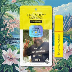 Friendly Brand | 1g Live Resin ALL-IN-ONE | Hawaiian Plushers