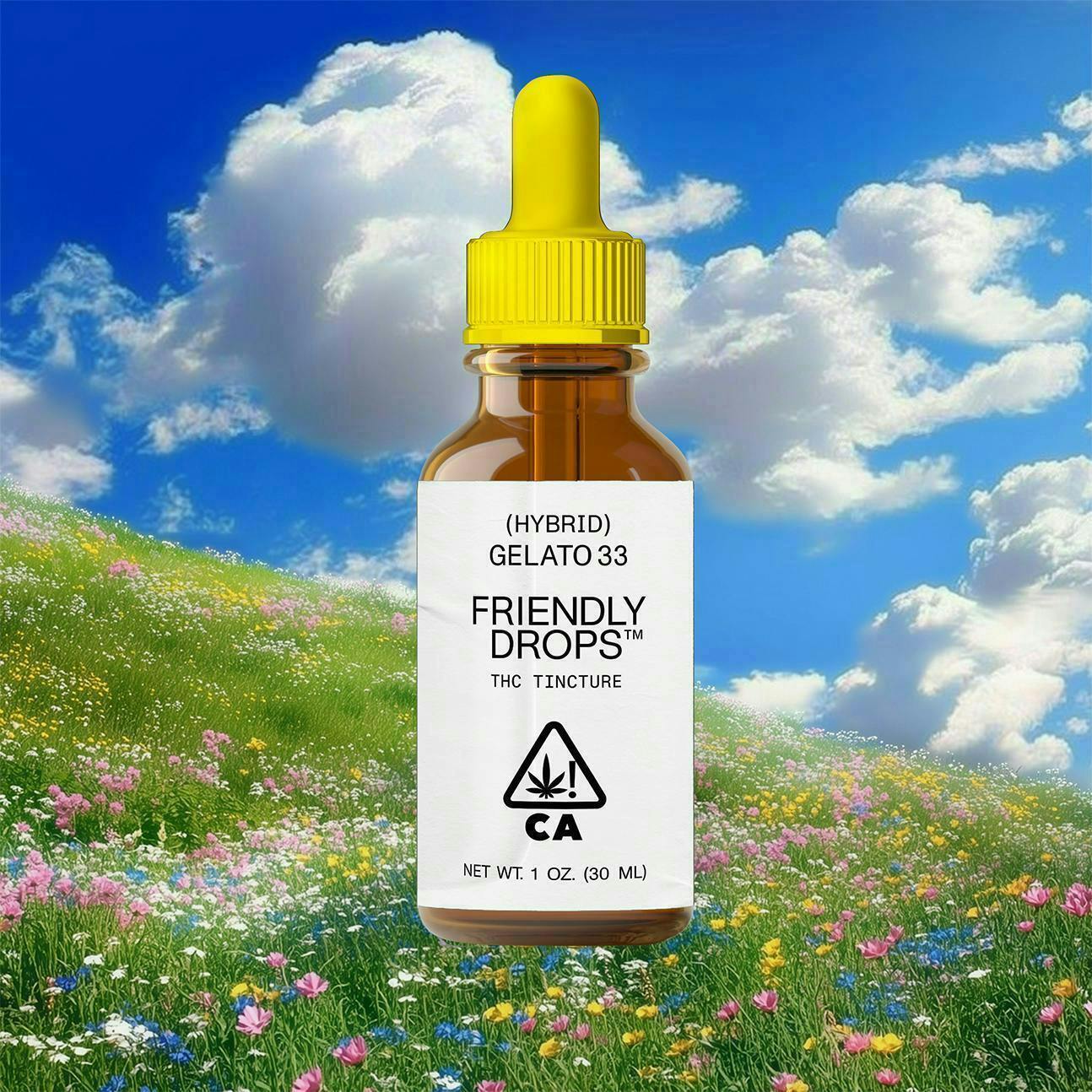 Friendly Brand | Friendly Drops | Gelato #33 | Tinctures | 1000mg | 30ml