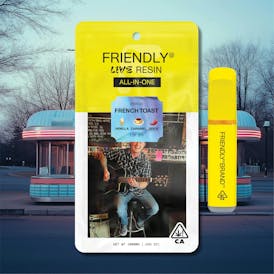 Friendly Brand | 1g Live Resin ALL-IN-ONE | French Toast