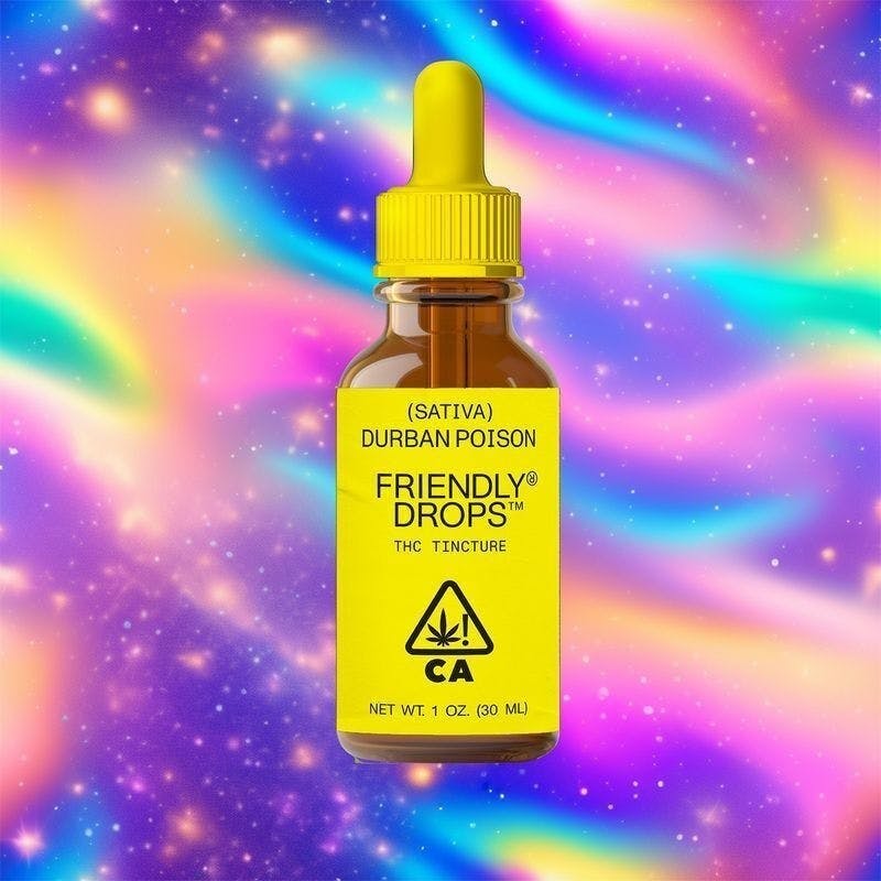 Friendly Brand | Drops | Durban Poison | Tinctures | 1039.25mg | 30ml