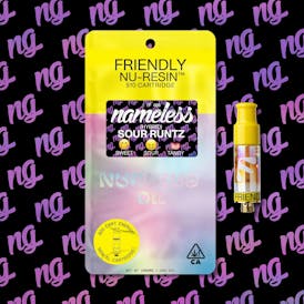 Friendly Brand x nameless | 1g NU-Resin Cartridge | Sour Runtz