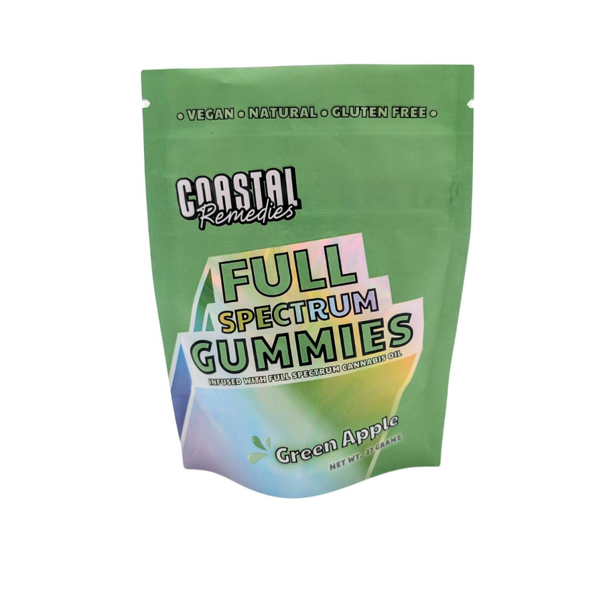 250mg Green Apple | Full Spectrum Gummies | Coastal Remedies