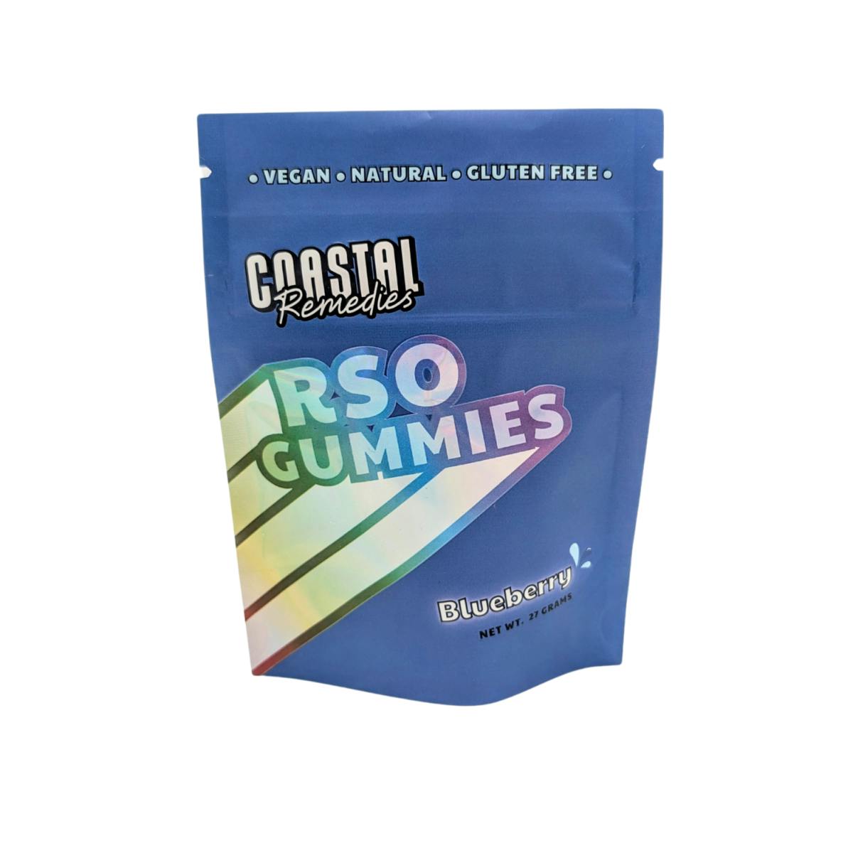 250mg Blueberry RSO Gummies | Coastal Remedies