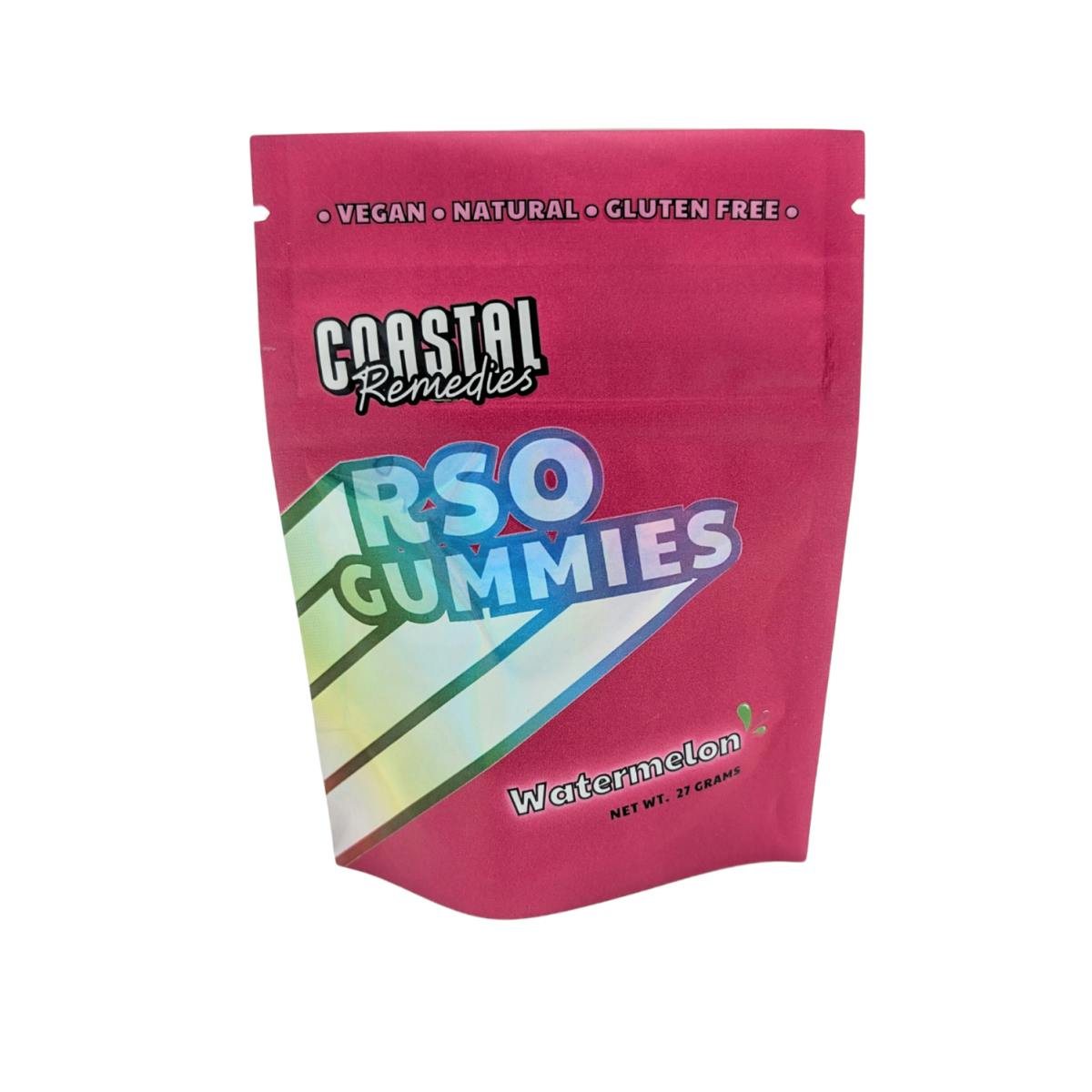 250mg Watermelon RSO Gummies | Coastal Remedies