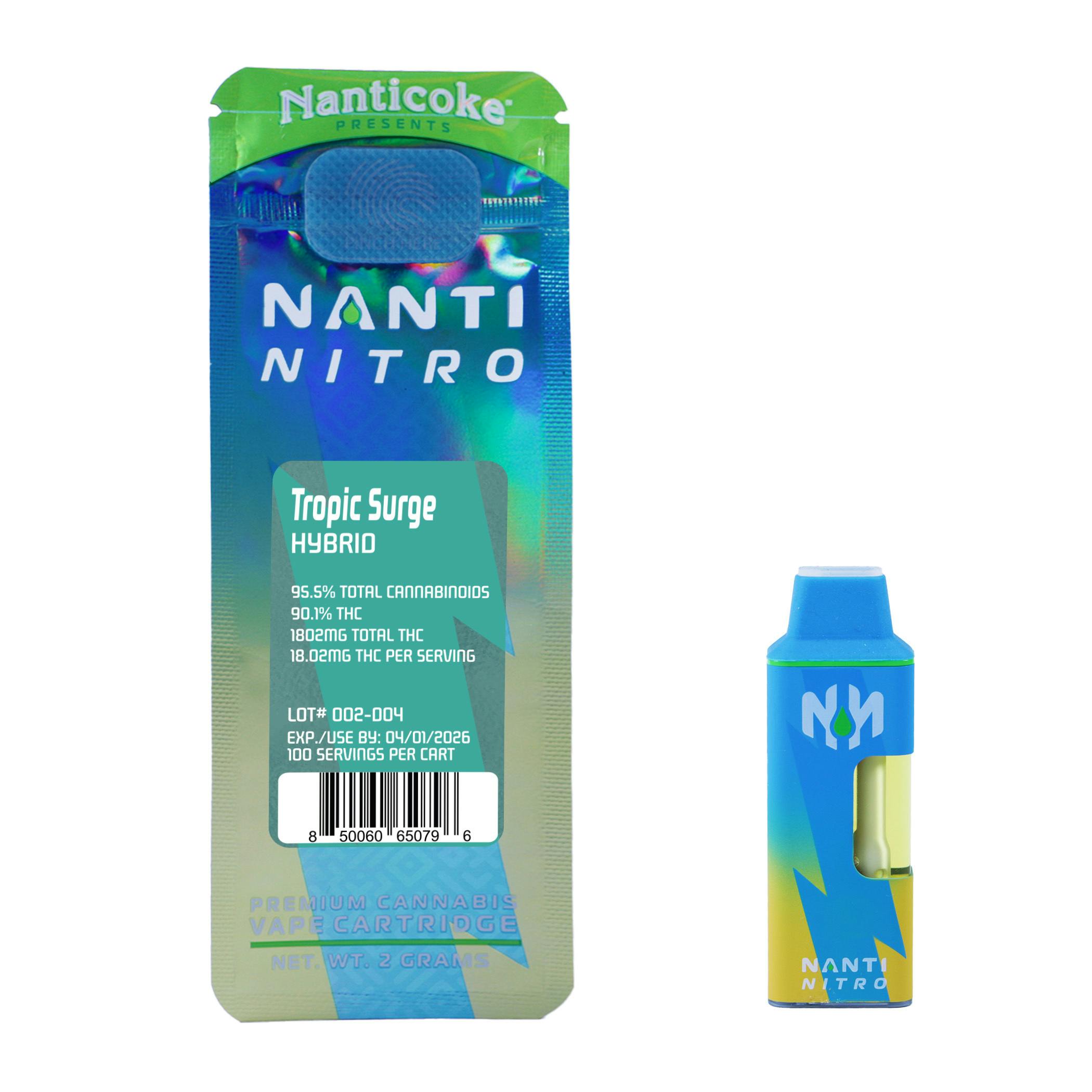 Nanti-Nitro Tropic Surge 2 Gram Disposable Vape Pen by Nanticoke