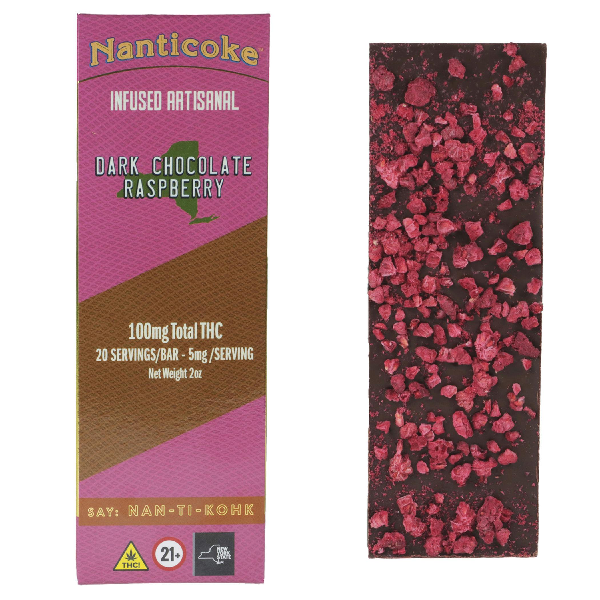 Infused Dark Chocolate Raspberry 100mg by Nanticoke