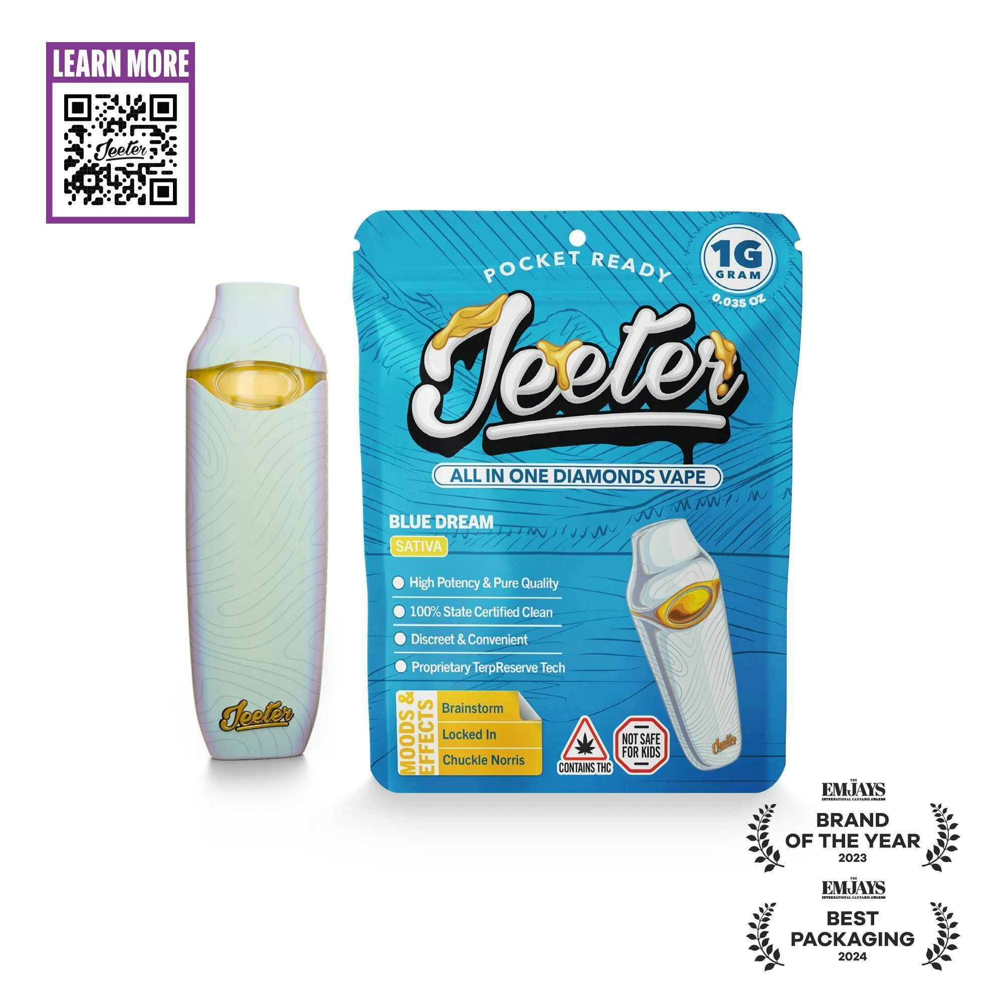 Jeeter | Blue Dream | Diamonds Disposable | 1g by Jeeter