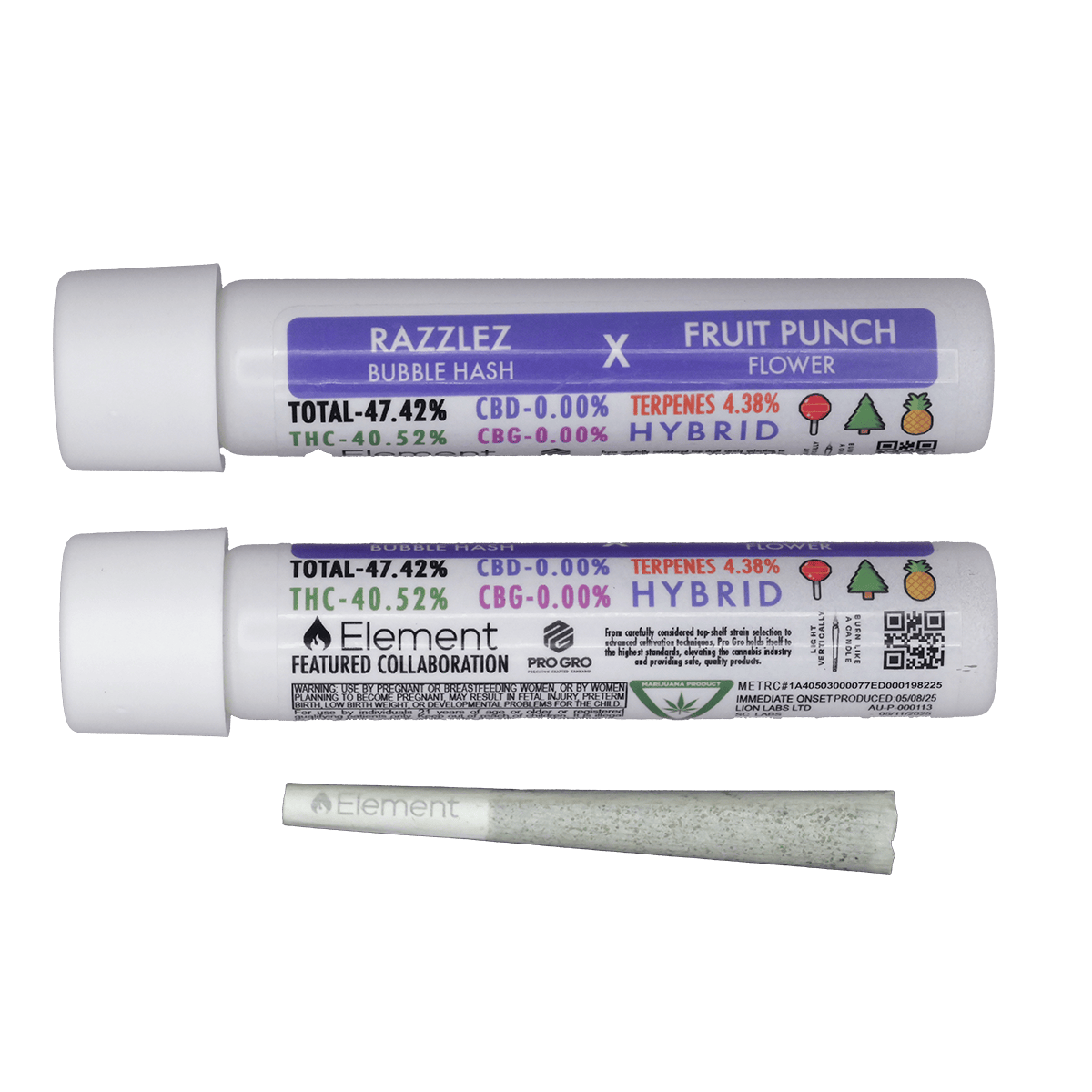 Element Live Hash Joint 1g - Fruit Punch x Razzlez