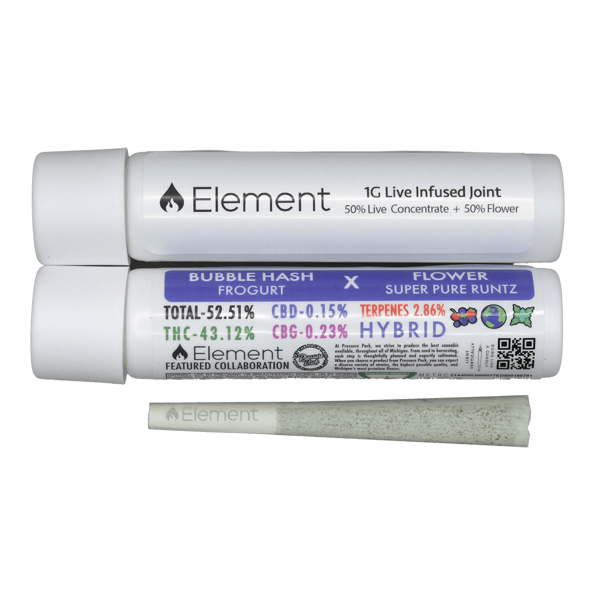 Element Live Hash Joint 1g - Super Pure Runtz x Frogurt by Element
