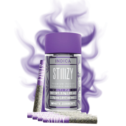 STIIIZY - WHITE ZERBERT - 2.5G Naked Preroll Multipack, Pre-Rolls
