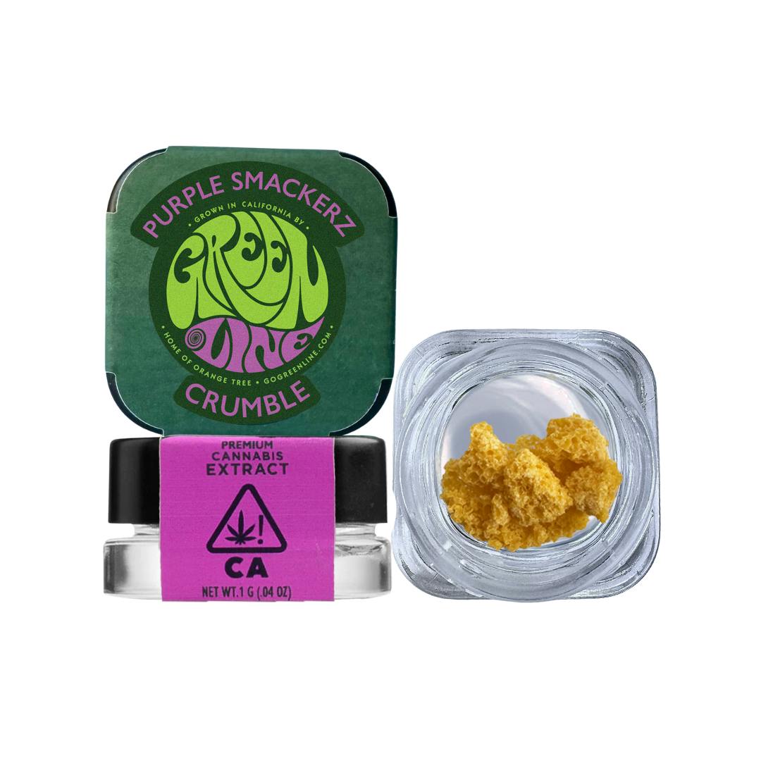Greenline — Purple Smackerz - Crumble - Extract - Indica Hybrid - 1g