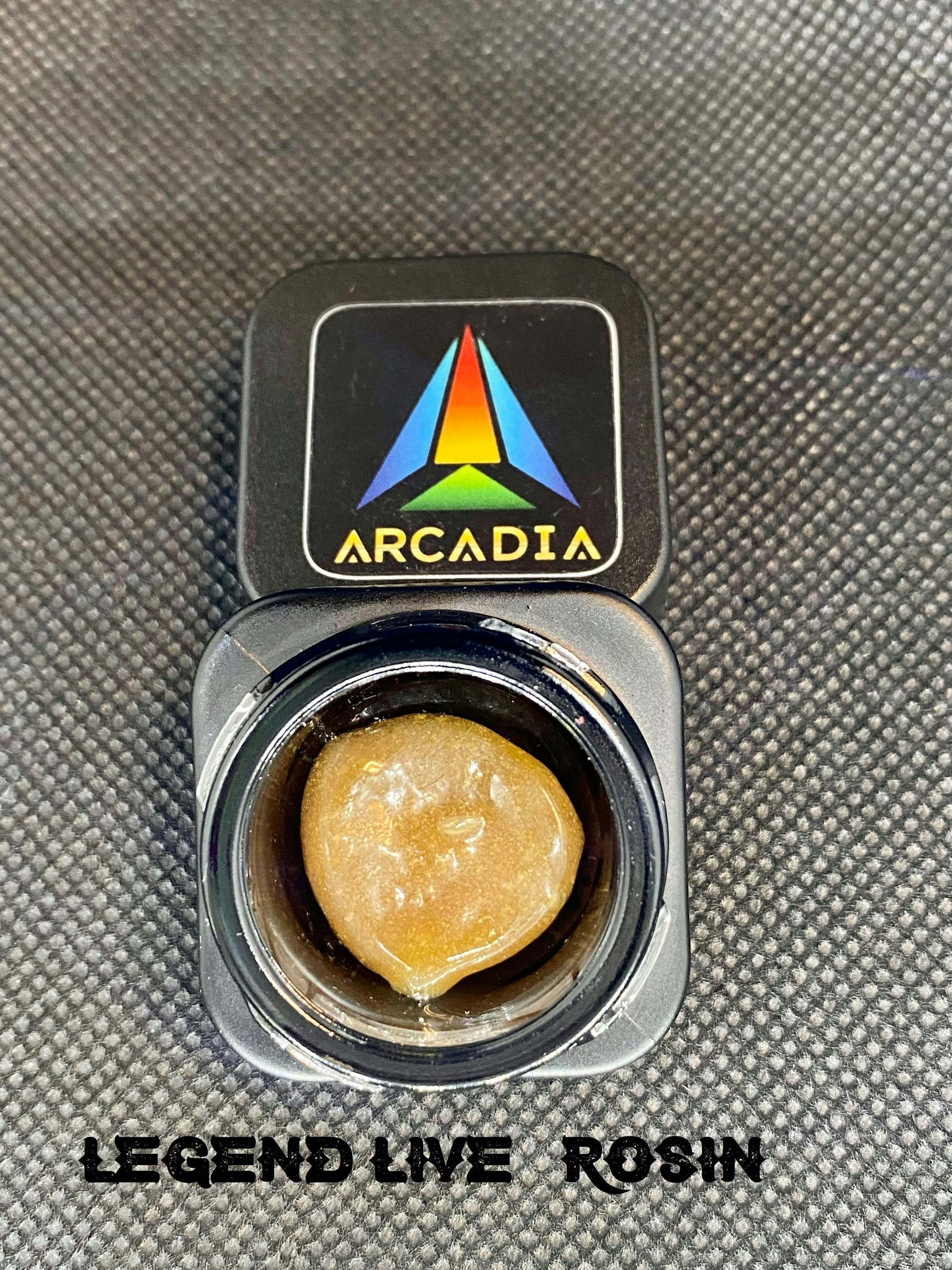 Live Rosin - Ice Water extracted Solventless 1g - Legends by Arcadia Brands