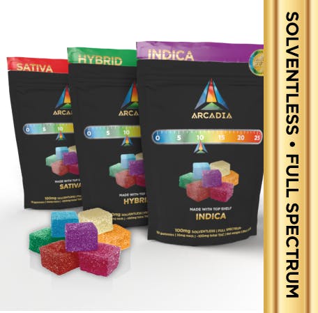 Solventless Full Spectrum - 100mgs (10mgs per piece) - Indica