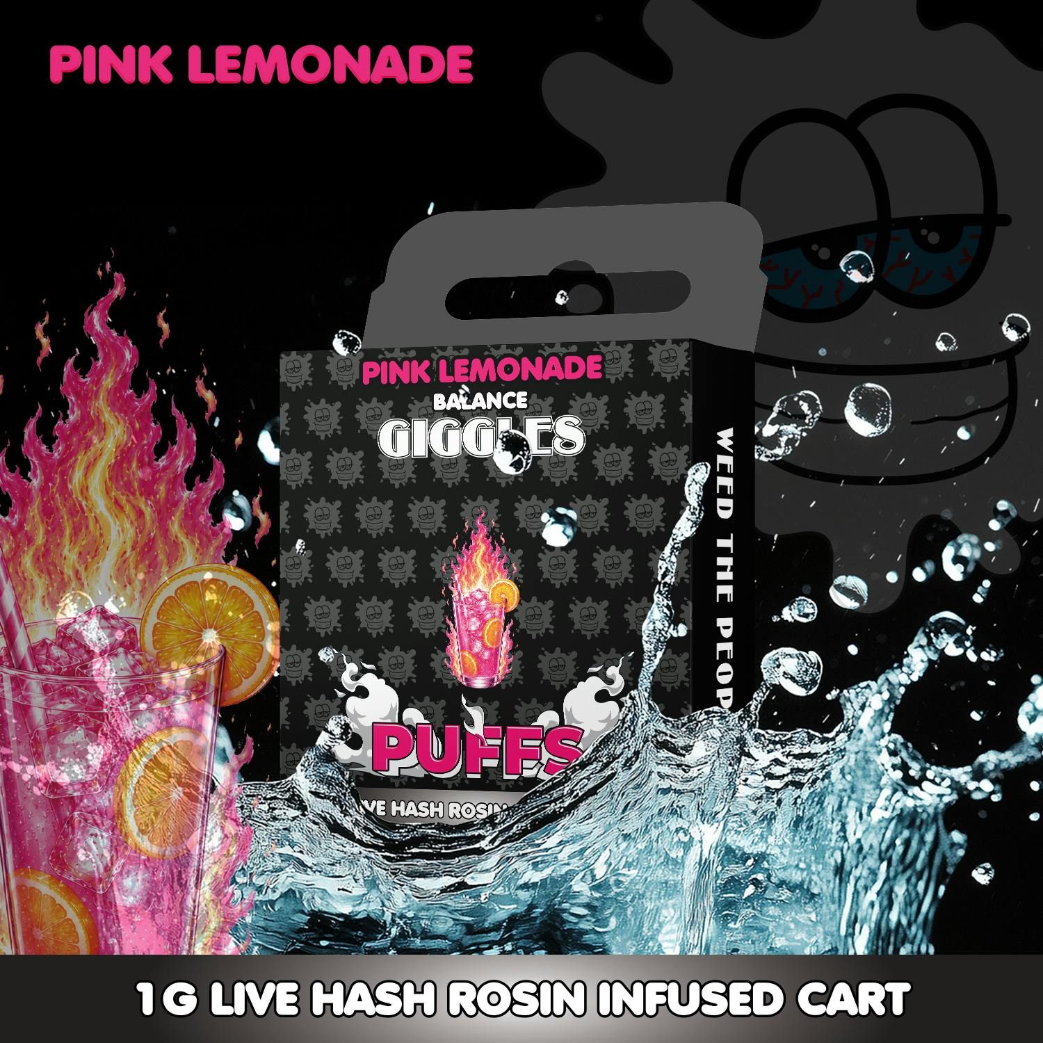 Pink Lemonade | Giggles Puffs | Cart | 1g by Giggles