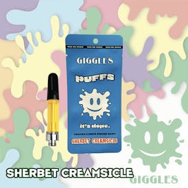 Giggles Puffs | Sherbet Creamsicle | 1g Cart
