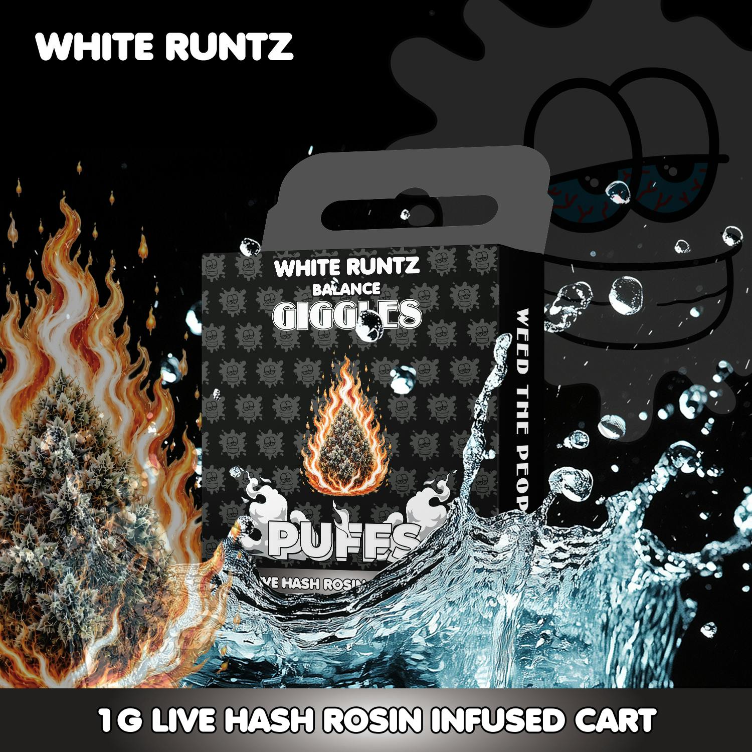 White Runtz | Giggles Puffs | Cart | 1g by Giggles