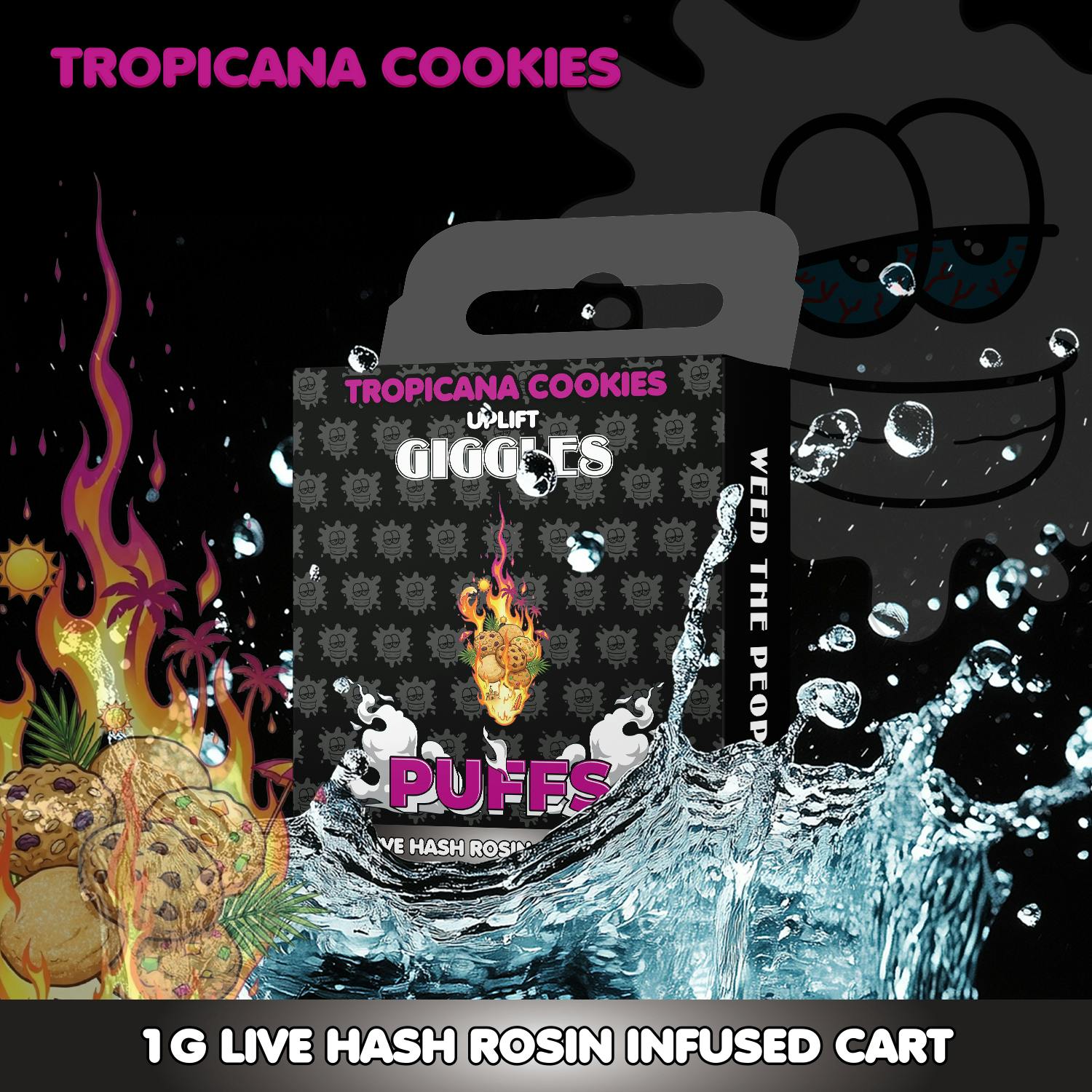 Tropicana Cookies | Giggles Puffs | Cart | 1g - Giggles