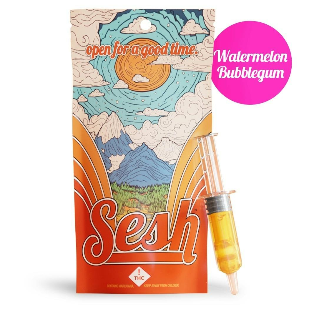 Watermelon Bubblegum - Syringe (1000mg) - by Sesh® at Wild Wild Weed