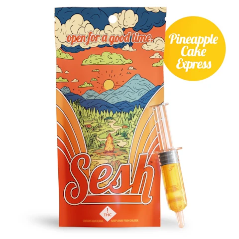 Pineapple Cake Express - Syringe (1000mg) - by Sesh® — solvent listed on the Herbs 4 You menu