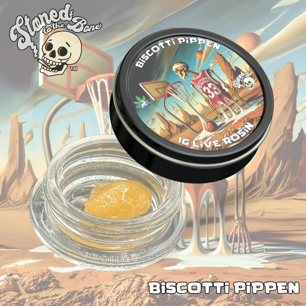 Biscotti Pippen | Live Rosin | 1g by Stoned to the Bone