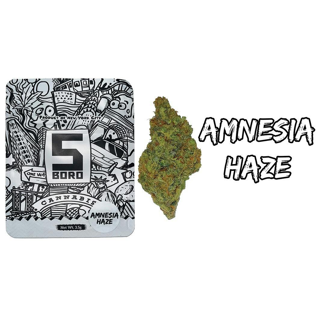 5Boro | Amnesia Haze | Flower | 3.5G by 5Boro Cannabis