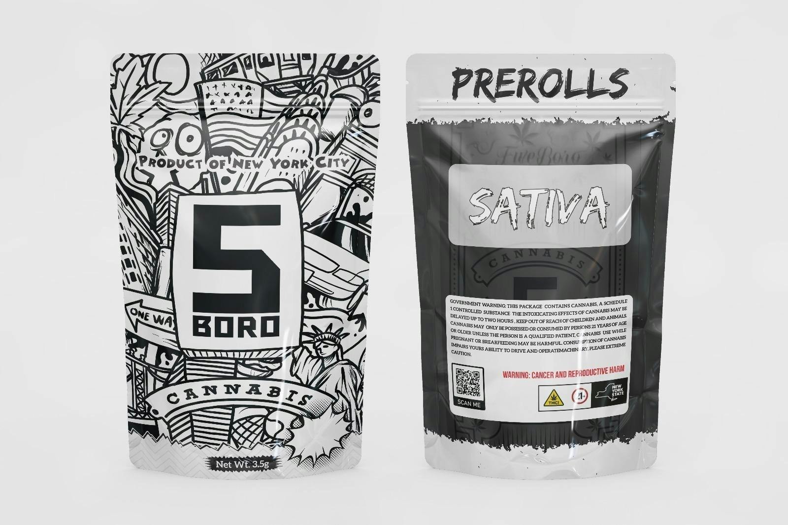 5Boro | Amnesia Haze | Pre Roll | 5pk - 5Boro Cannabis