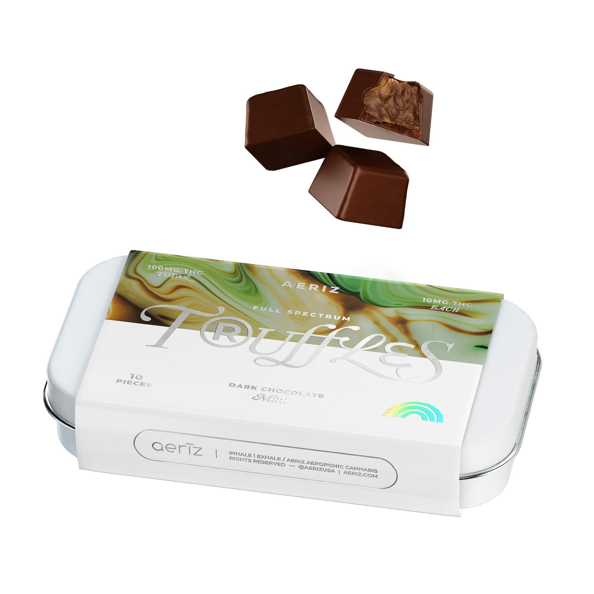Dark Chocolate Mint Full Spectrum Truffles 100mg 10pk