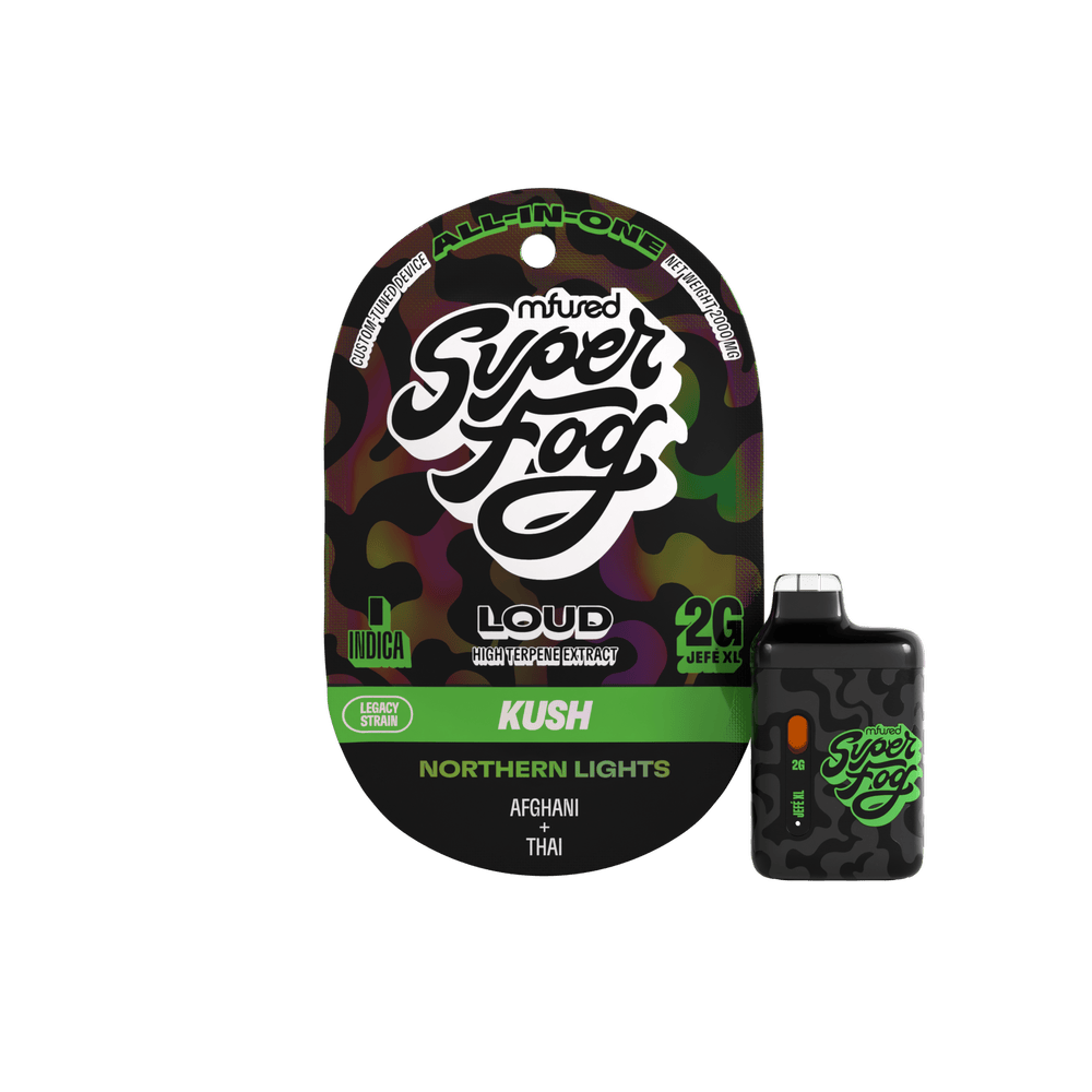 Northern Lights | LOUD High Terpene Extract Jefé Plus Disposable | 2g by Super Fog by MFused
