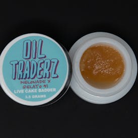 3.5g Melonade X Gelato 41 Live Cake Badder - Oil Traderz (Hybrid)